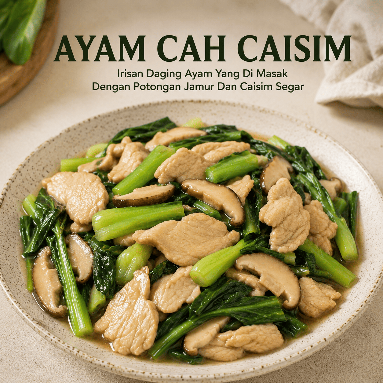 Ayam Cah Caisim